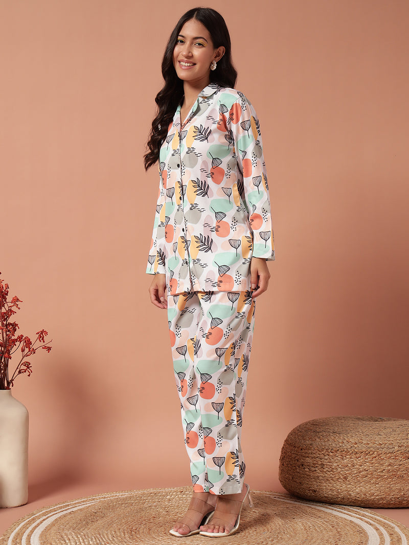 Women Co Ord set - WHITE BLACK