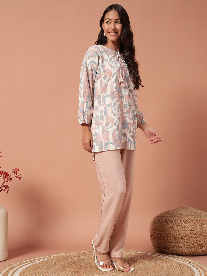 Women Co Ord set - Pastel Pink