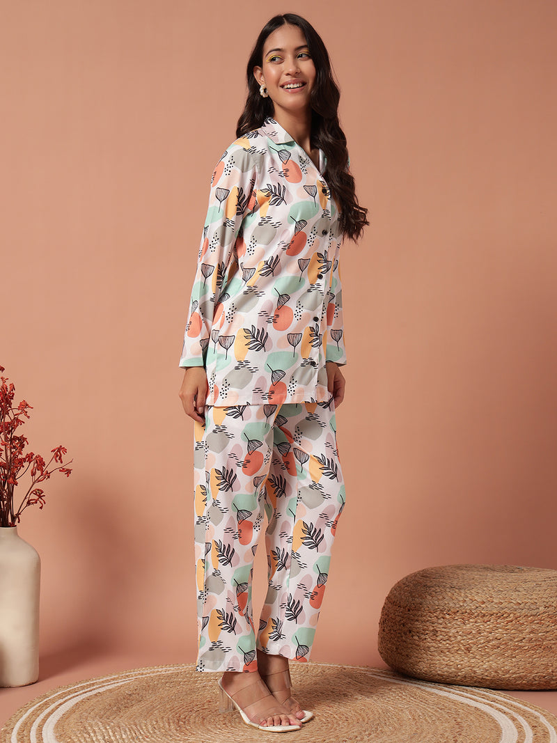 Women Co Ord set - WHITE BLACK