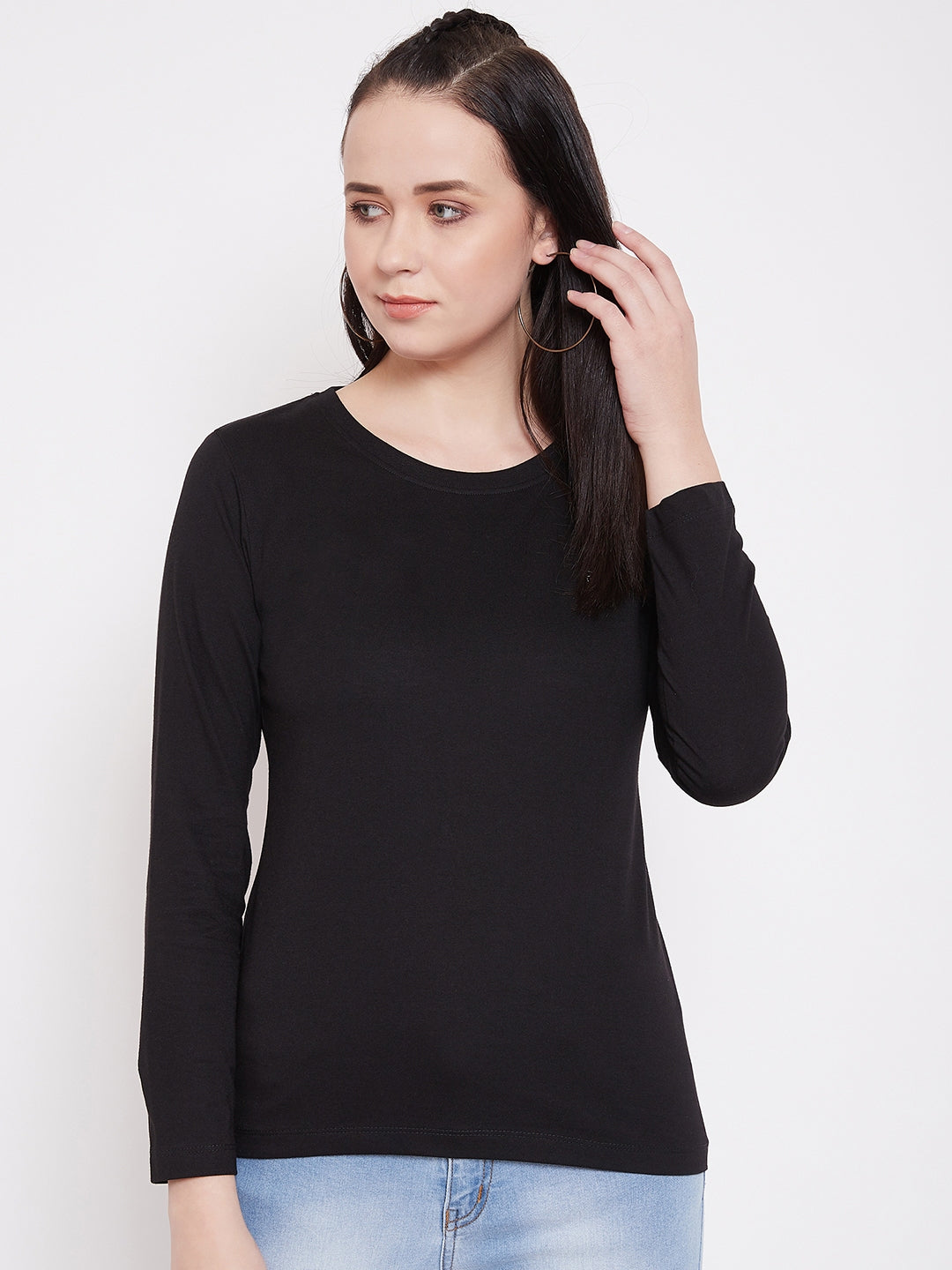 WOMEN COTTON FULL SLEEVE T-SHIRT