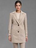 Butter Cream Long Trench Coat