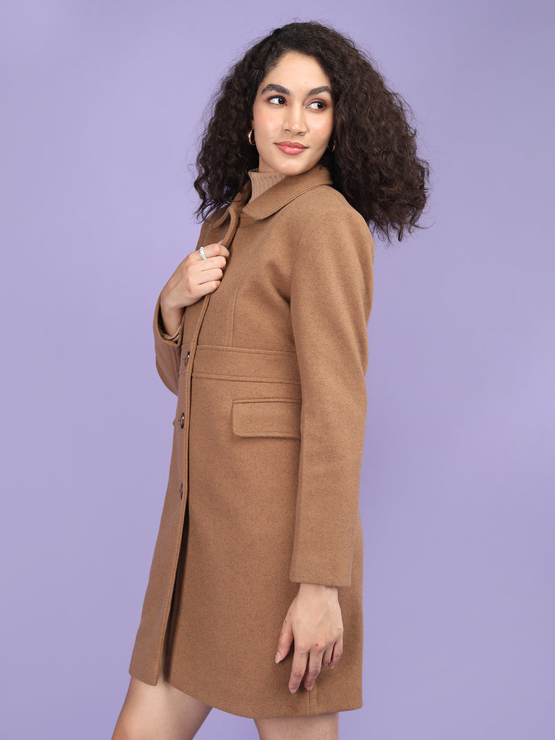 Cocoa Brown Long Coat
