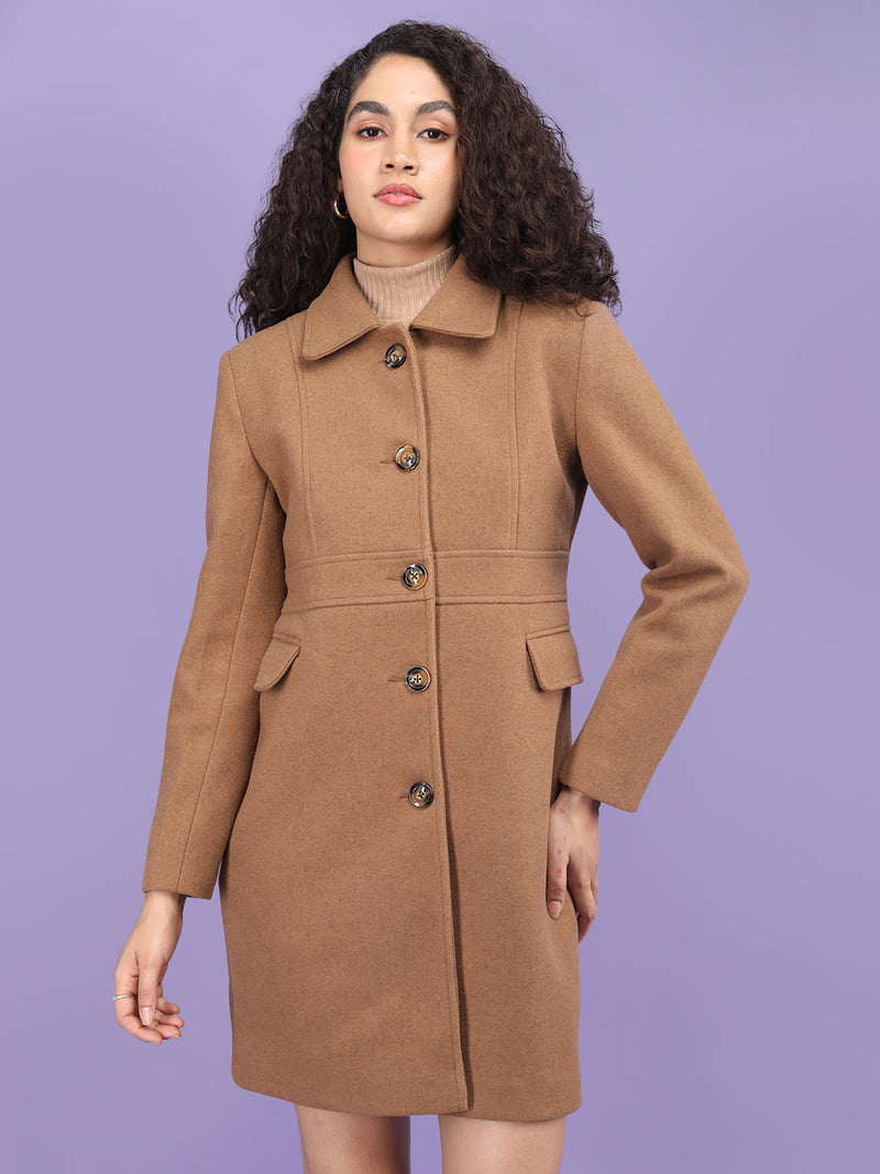 Cocoa Brown Long Coat