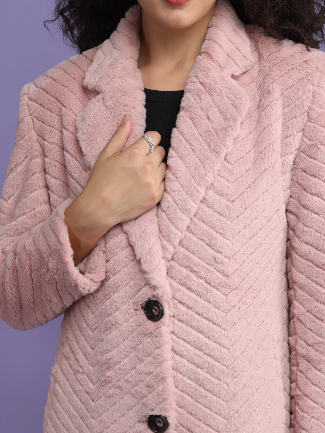 Pastelpink Furr Winter Coat