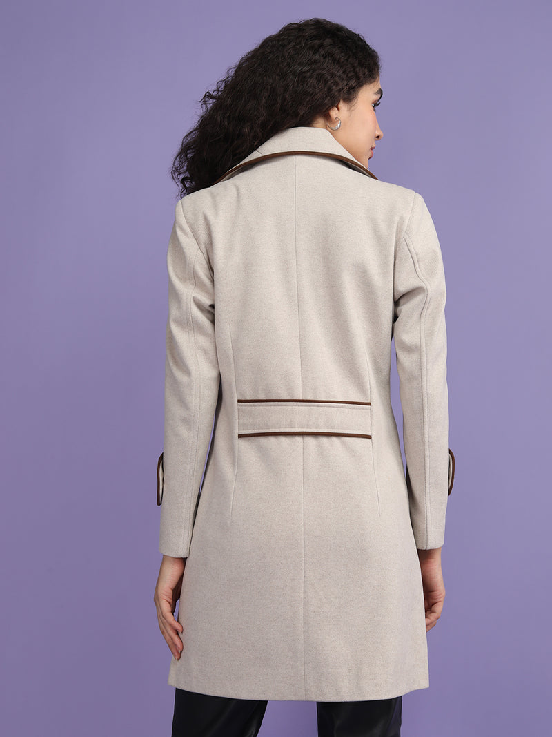 PLAGG Women Winter Stylish Coat - Wheat