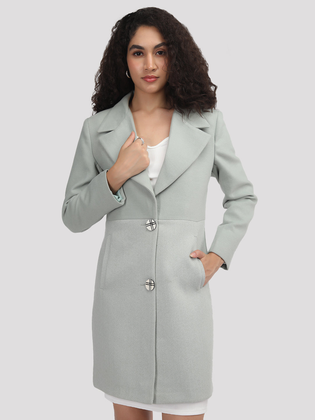 PLAGG Women Winter Stylish Coat - Pista Green