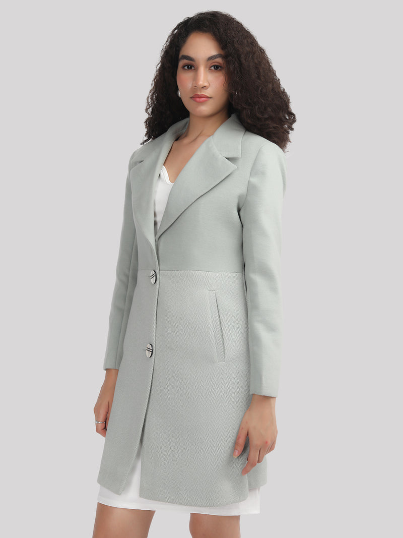 PLAGG Women Winter Stylish Coat - Pista Green