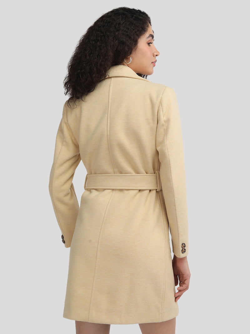 PLAGG Women Winter Stylish Coat - Pastelyellow