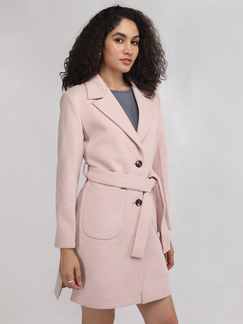 PLAGG Women Winter Stylish Coat - Peach