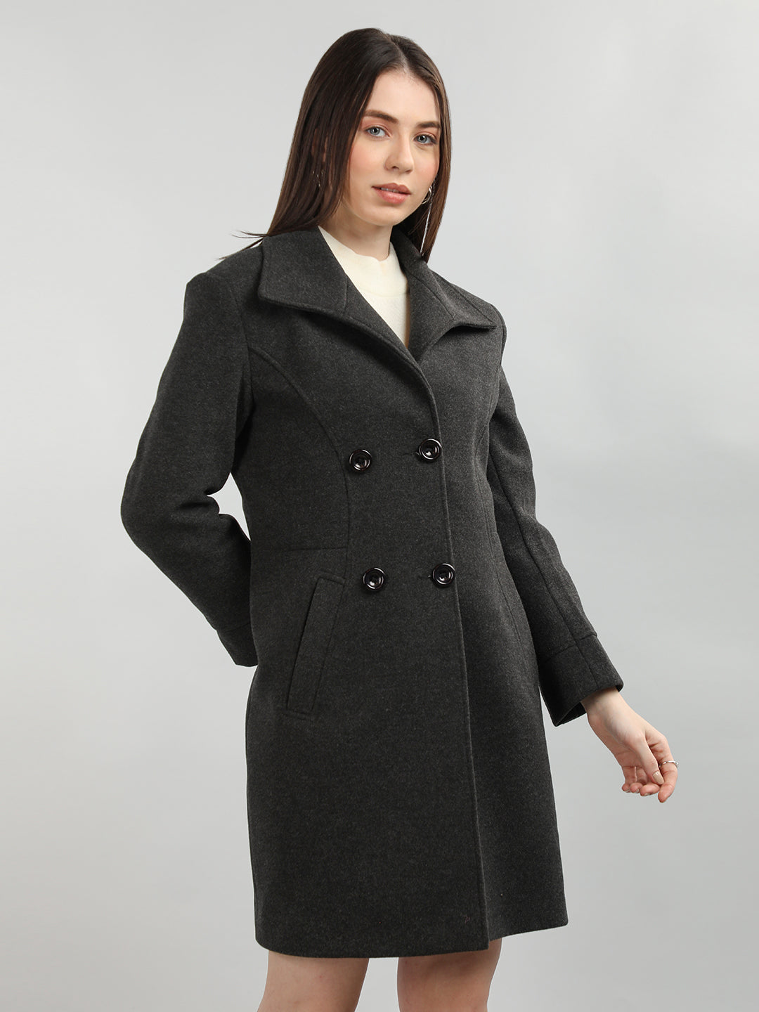 Charcoal shop coat womens