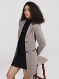 Almond White Winter Coat