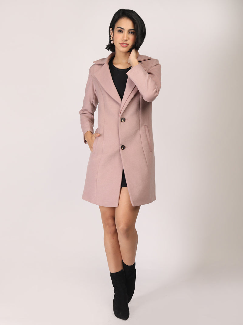 Bubblegum Longline Winter Trench Coat