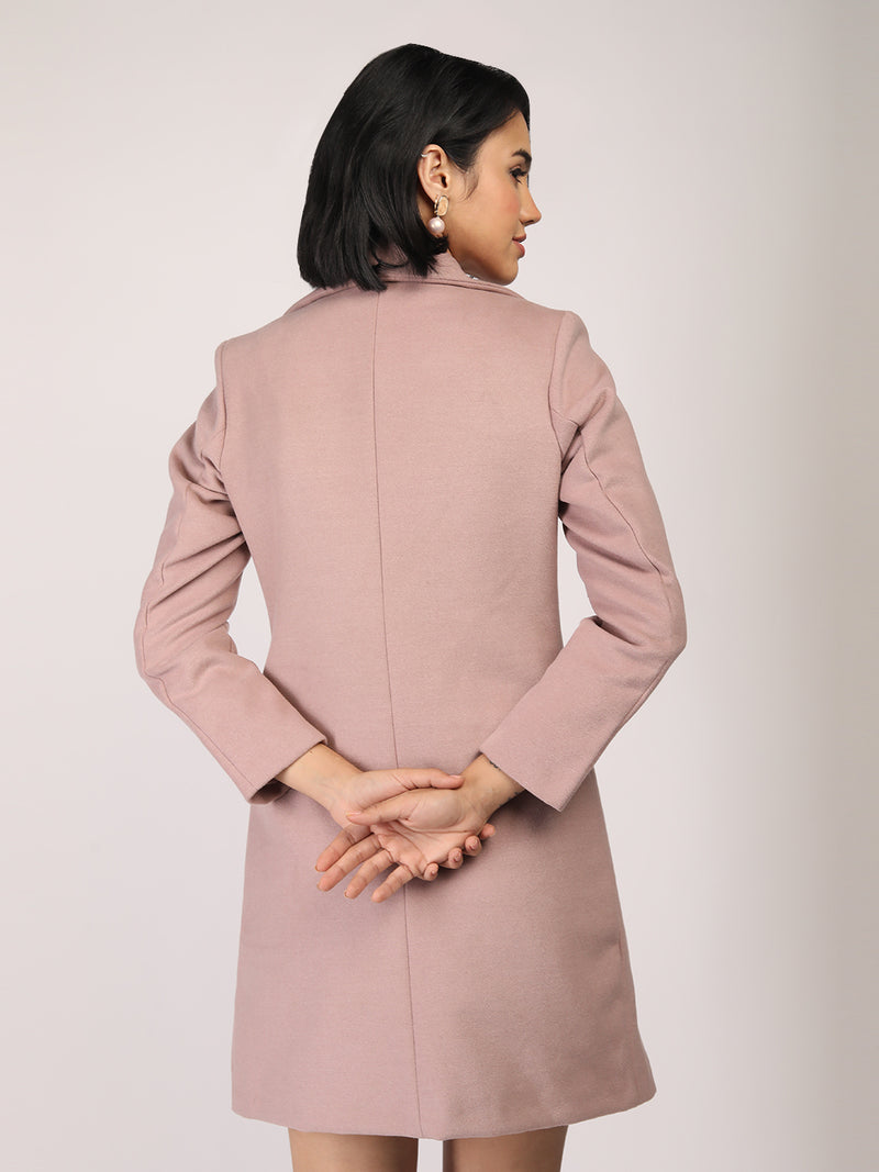 Bubblegum Longline Winter Trench Coat