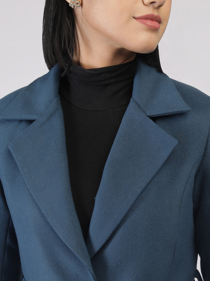 Airforce Longline Belted Winter Trench Coat