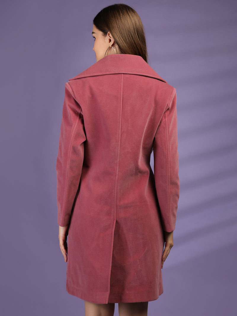 Flamingo Longline Doublebreasted Winter Trench Coat