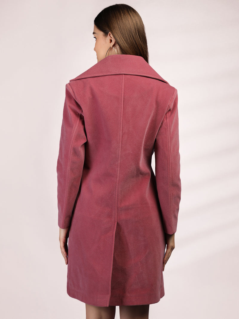 Flamingo Longline Doublebreasted Winter Trench Coat