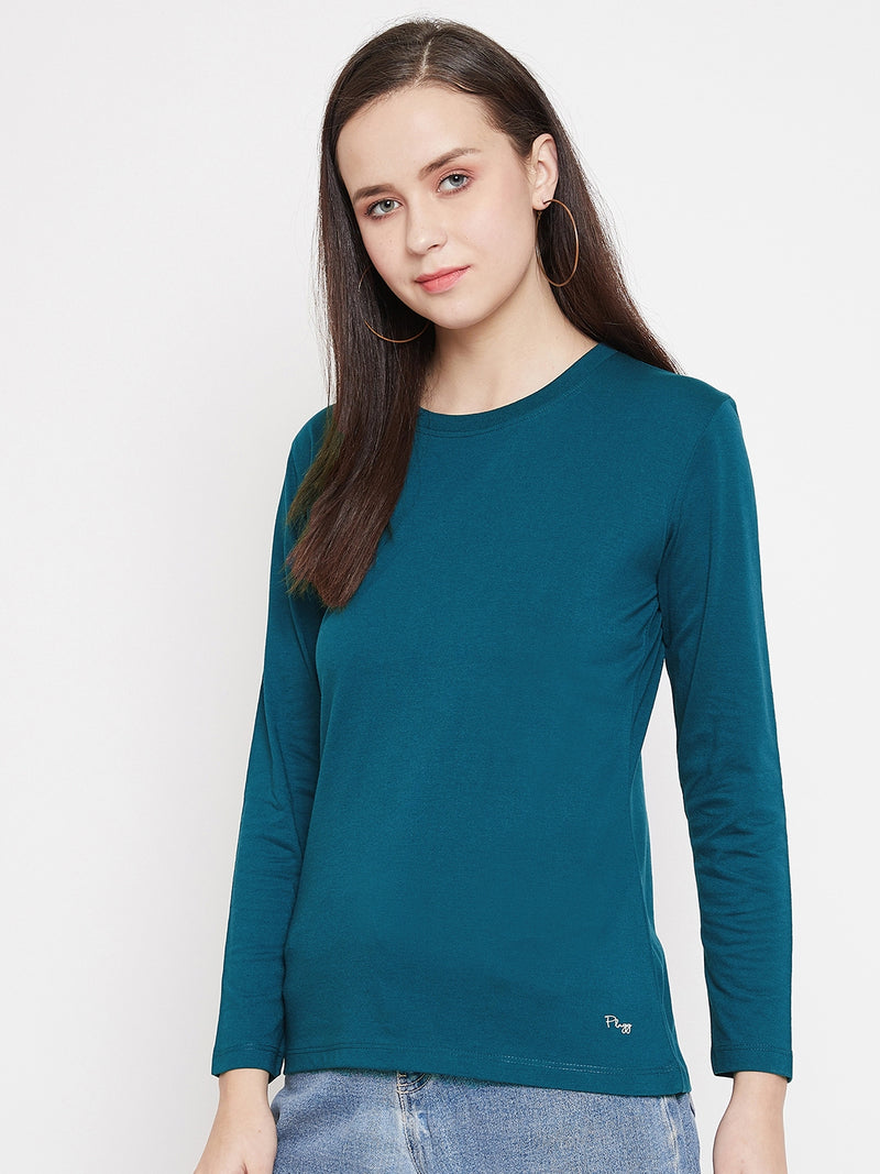 WOMEN COTTON FULL SLEEVE T-SHIRT