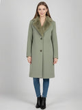 Green Faux Fur Long Coat