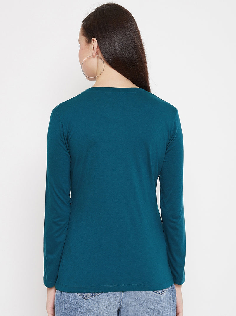 WOMEN COTTON FULL SLEEVE T-SHIRT