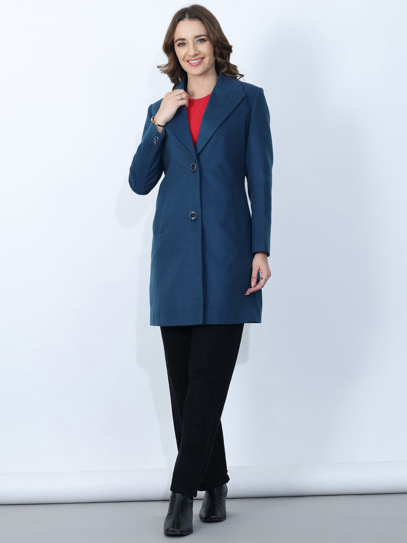 Indigo Long Winter Coat