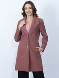 Mauve Long Trench Coat