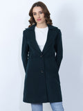 British Green Winter Long Coat