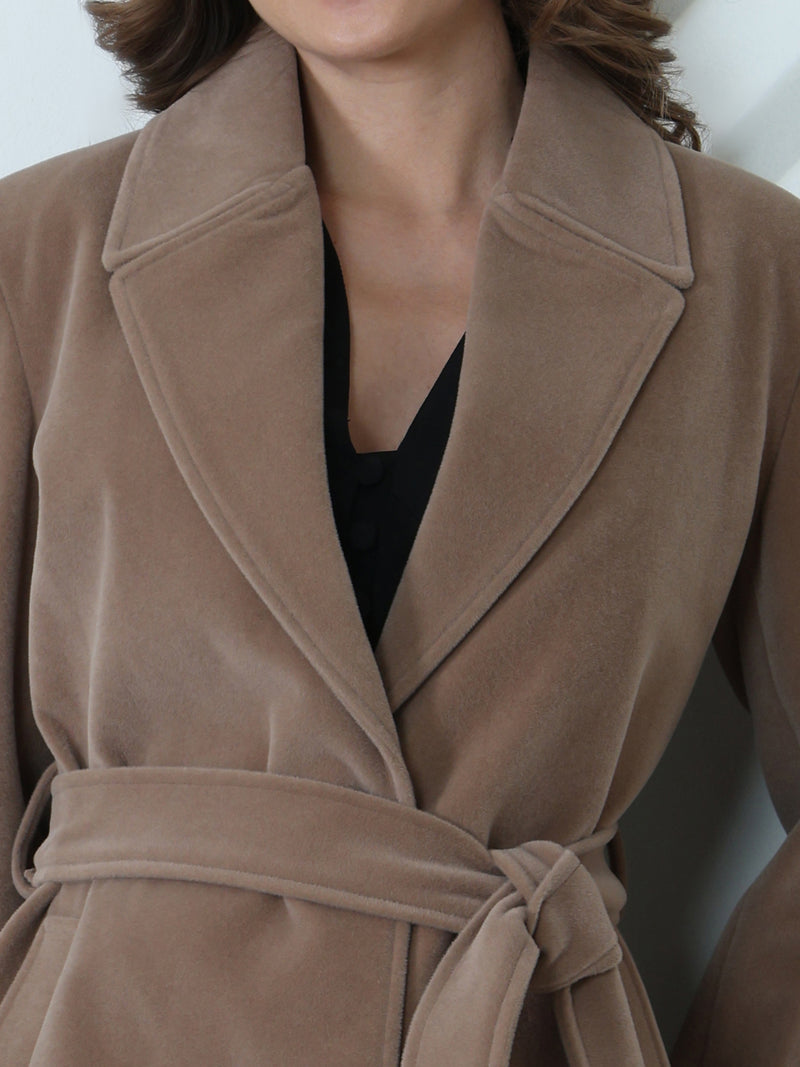 Brown Longline Winter Coat