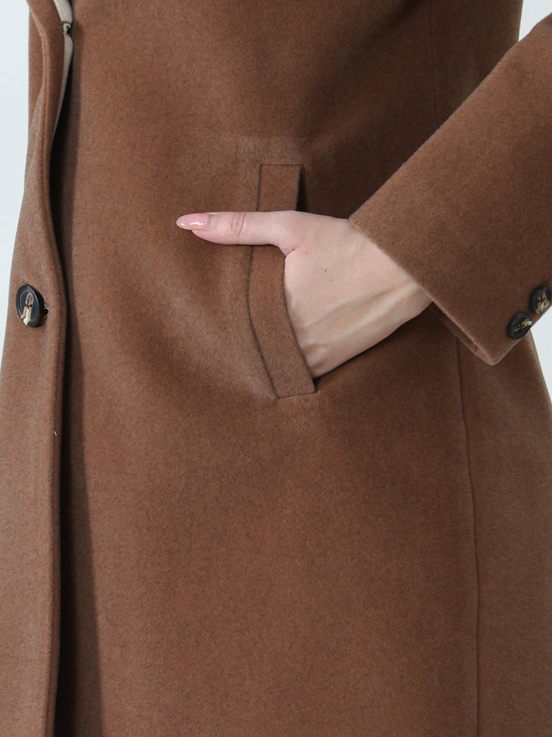 Brown Winter Trench Coat