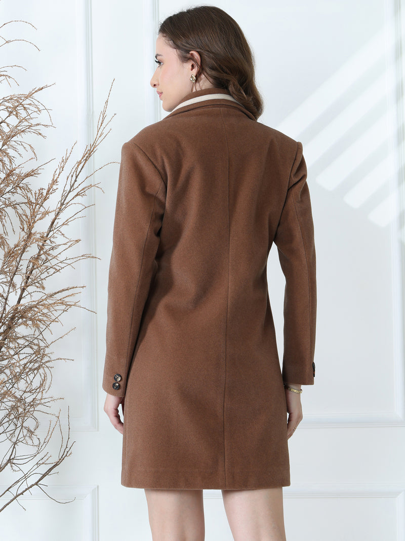 Brown Winter Trench Coat