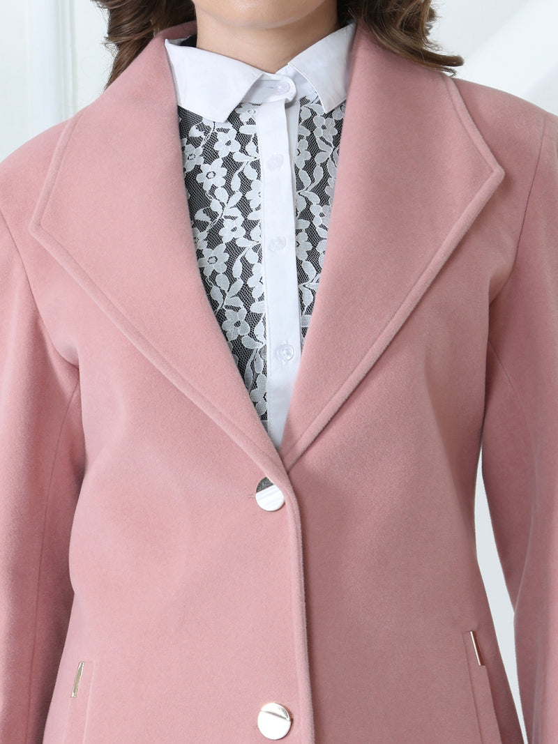 Pink Long Overcoat