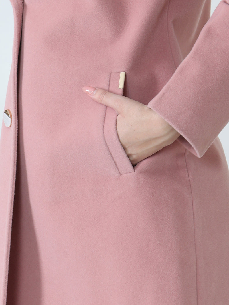 Pink Long Overcoat