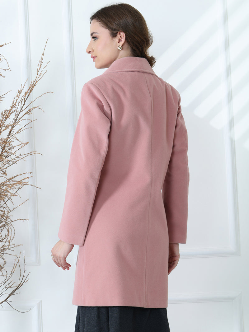 Pink Long Overcoat