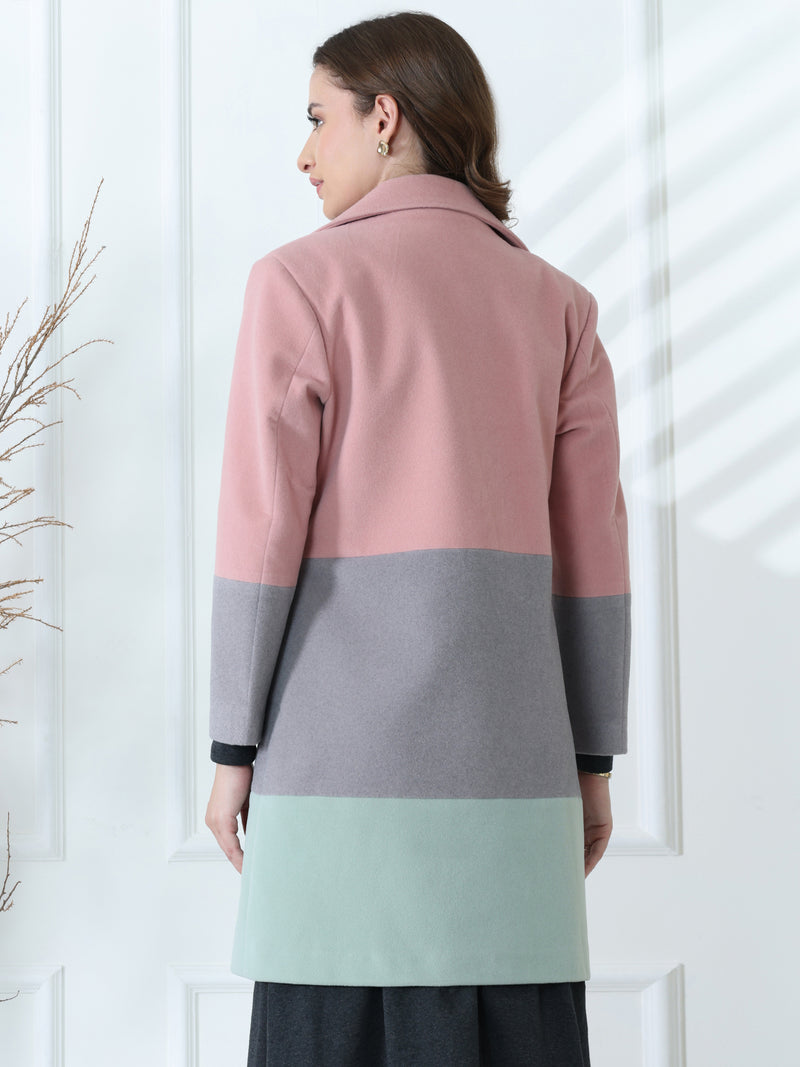 Multicolor Long Winter Coat
