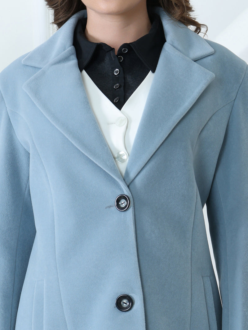 Blue Winter Overcoat