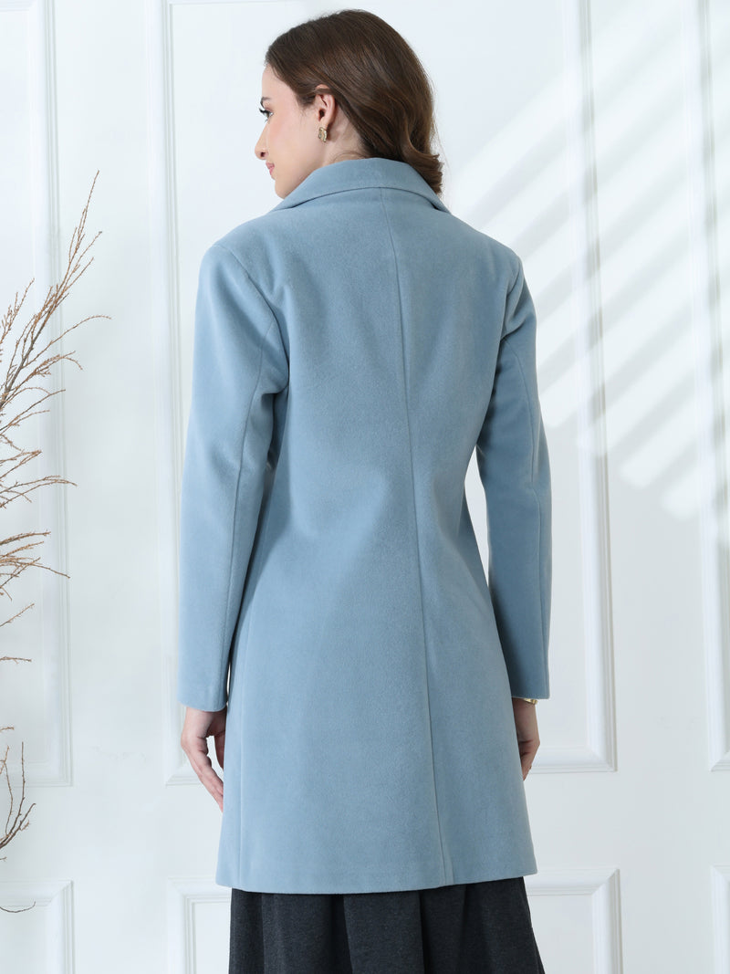 Blue Winter Overcoat