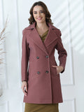 Rose Double-Breasted Long Coat