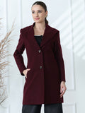 Wine Long Coat