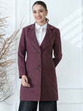 Maroon Winter Long Coat