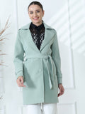 Mint Belted Trench Coat