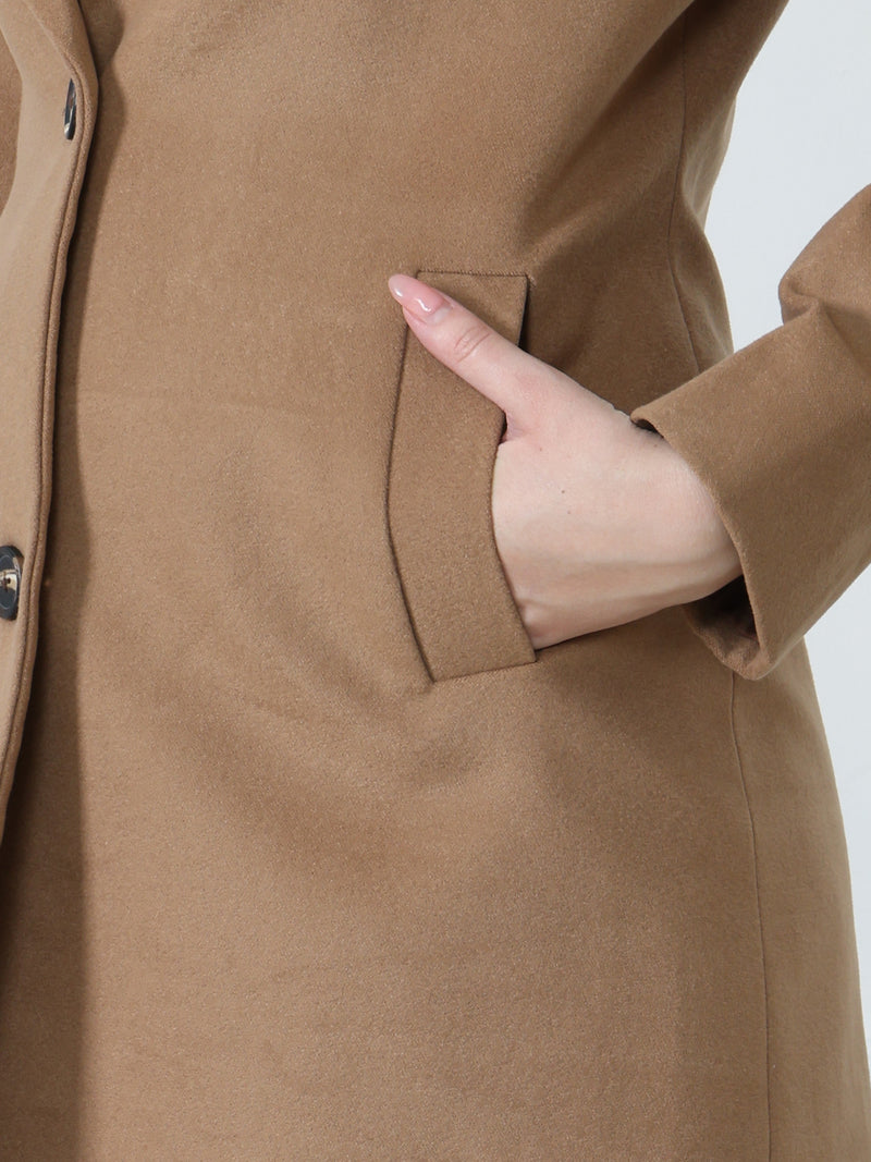 Camel Winter Trench Coat