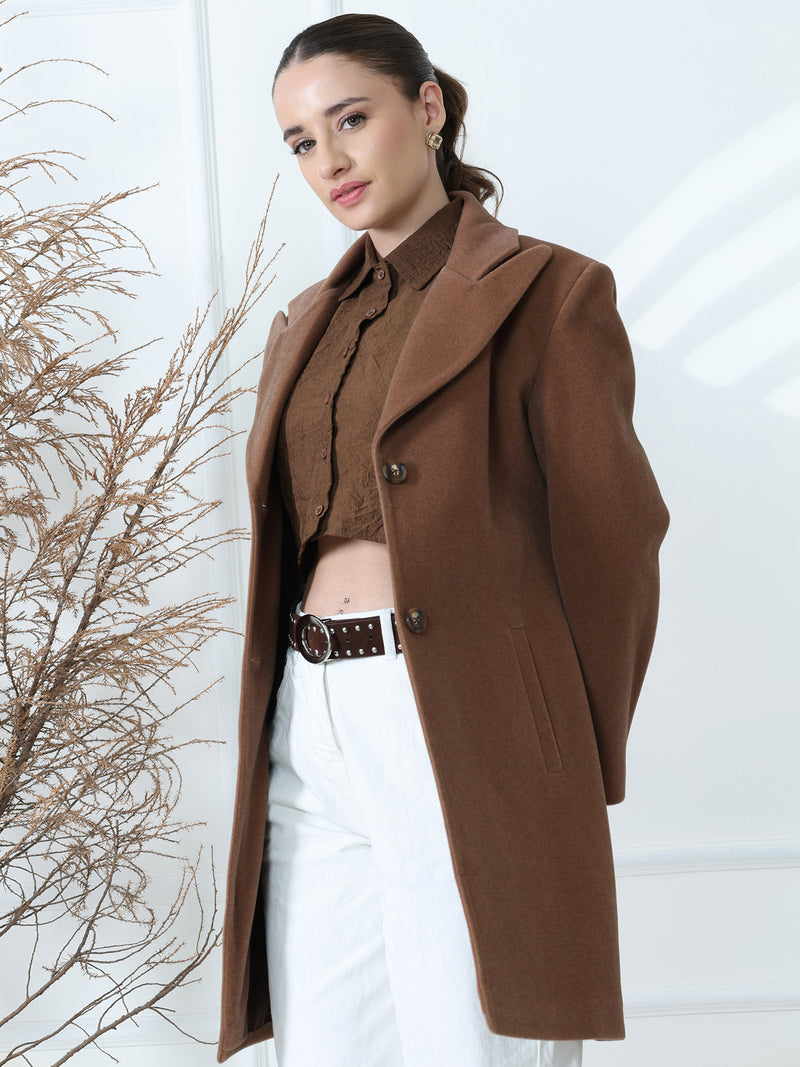 Coffee Brown Long Coat