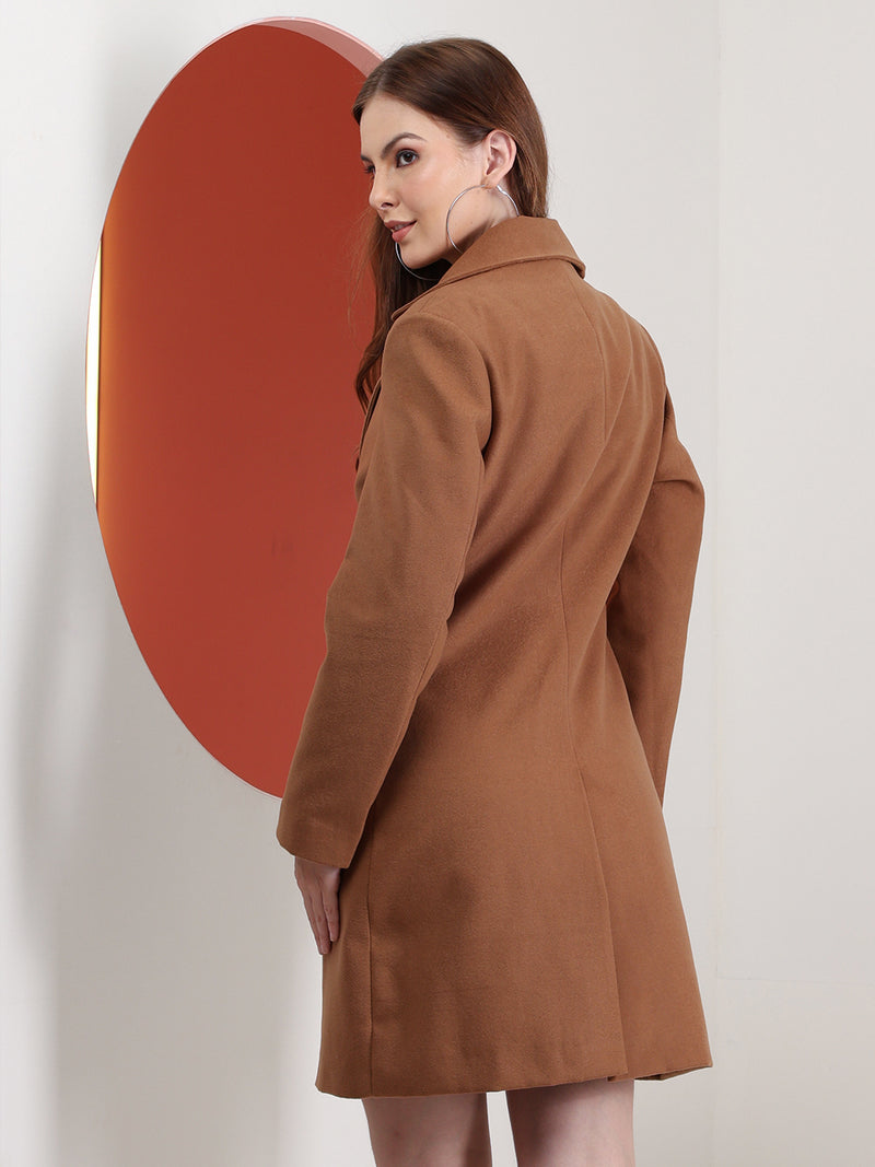 Coconut Noched Lapel Premium Overcoat
