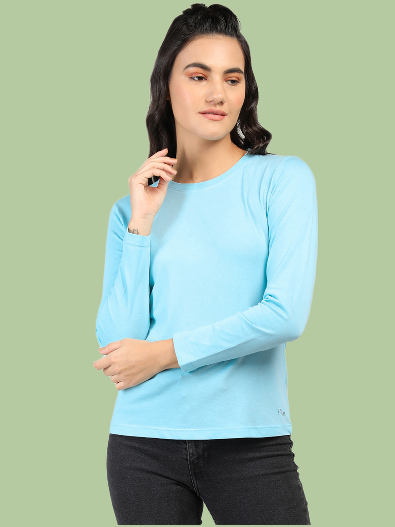 WOMEN COTTON FULL SLEEVE T-SHIRT