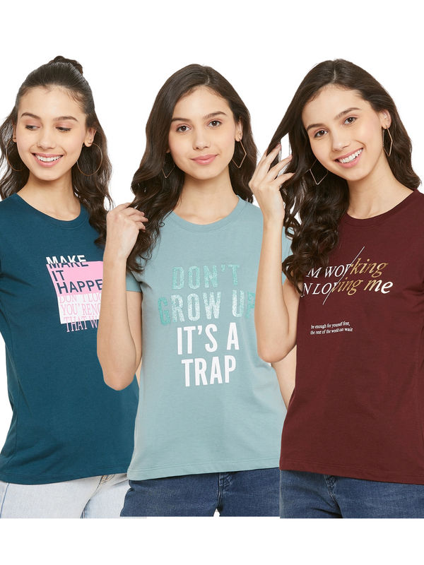 Tshirt Pack of 3 Buy @749/-