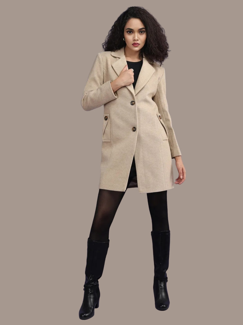 Tweed Longline Winter Trench Coat Pack of 2