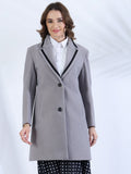 Grey Winter Long Overcoat