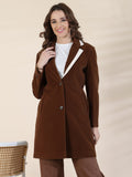 Deep Brown Winter Trench Coat