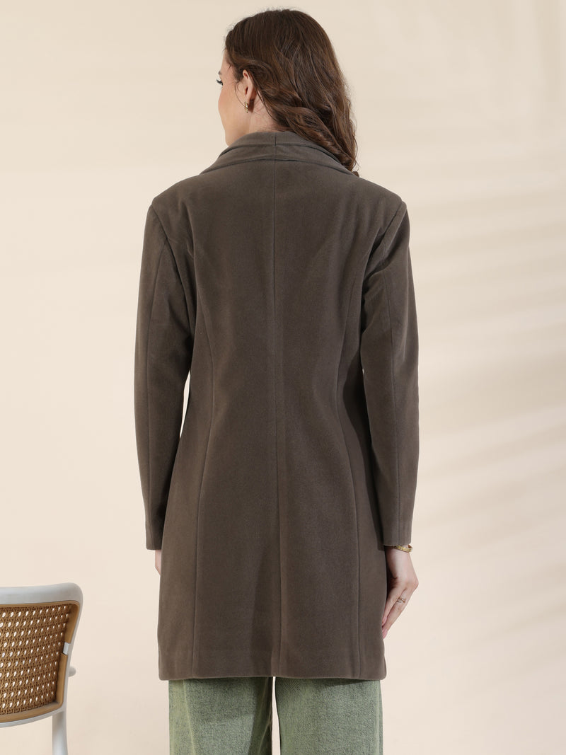 Dark Green Winter Overcoat