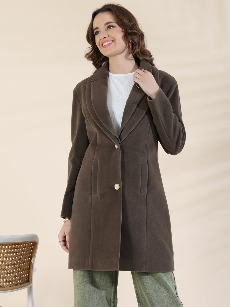 Dark Green Winter Overcoat