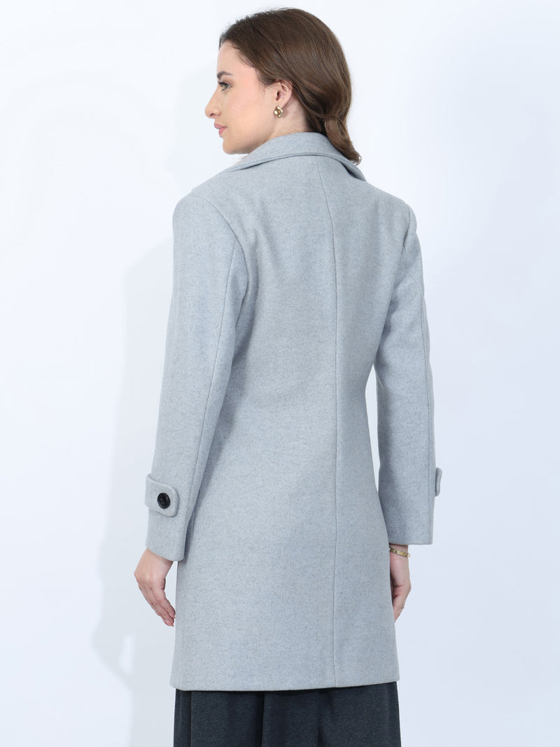 Sky blue Winter Trench Coat
